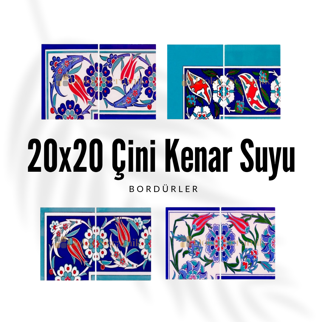 20x20 Çini Kenar Suyu Bordür